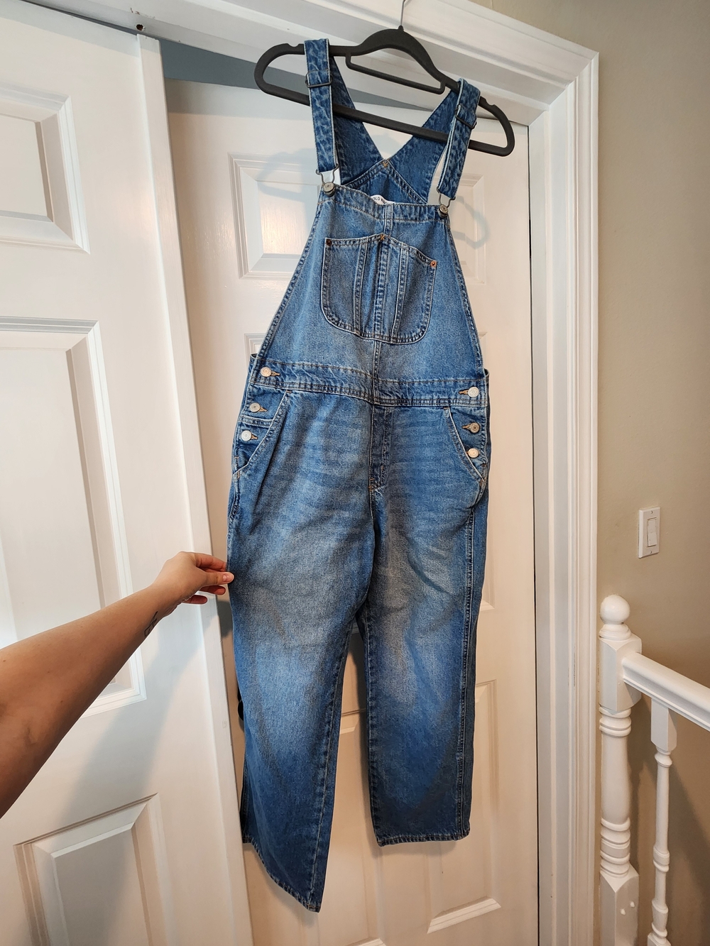 Classic Medium Wash Blue Denim Overalls
